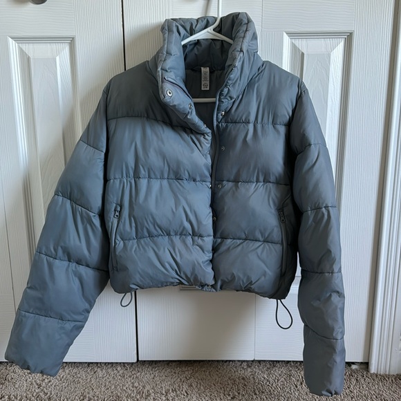 ALO Yoga Jackets & Blazers - Alo | Cropped Puffer Jacket Limited Color Steel Grey